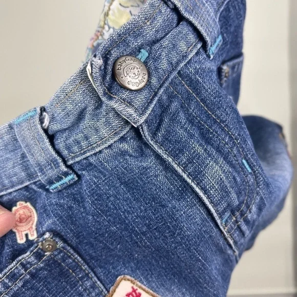 BABY Gap Denim Skirt 12-18m With Patches - Picture 3 of 10